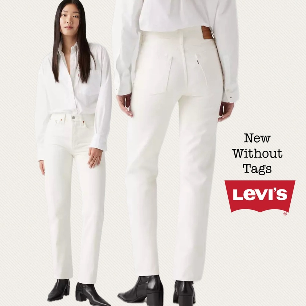 LEVI’S Premium Straight Jeans White Size 31